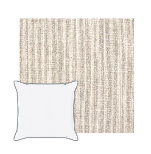 Sunbrella Adena Sand Outdoor Pillow | Custom Patio Pillows in Sunbrella Fabrics