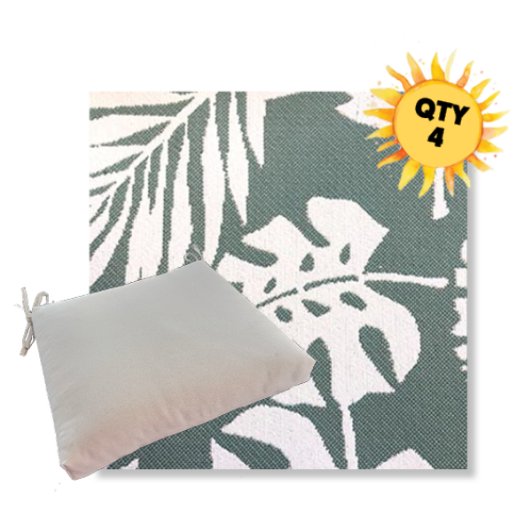 Outdoor Dining Chair Cushion Universal Sizes - Revolution Performance Fabrics | Qty 4