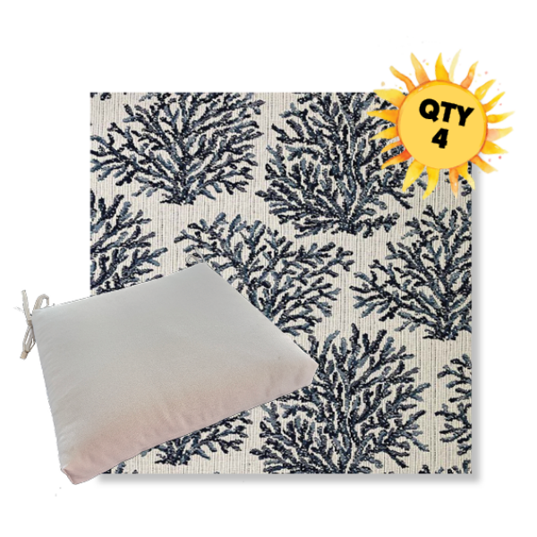 Outdoor Dining Chair Cushion Universal Sizes - Revolution Performance Fabrics | Qty 4