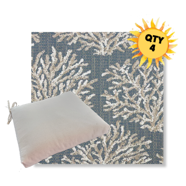 Outdoor Dining Chair Cushion Universal Sizes - Revolution Performance Fabrics | Qty 4