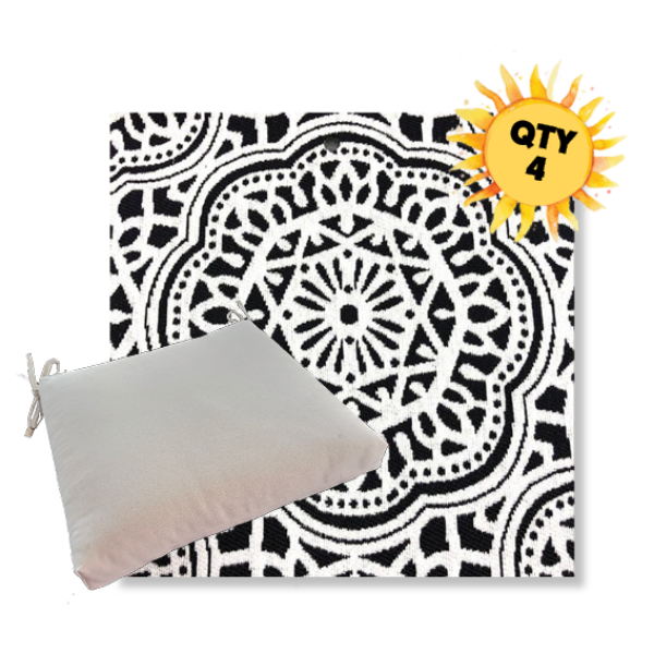 Outdoor Dining Chair Cushion Universal Sizes - Revolution Performance Fabrics | Qty 4