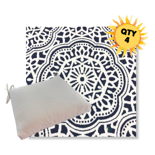 Outdoor Dining Chair Cushion Universal Sizes - Revolution Performance Fabrics | Qty 4