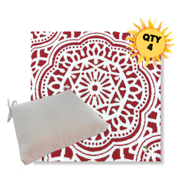 Outdoor Dining Chair Cushion Universal Sizes - Revolution Performance Fabrics | Qty 4