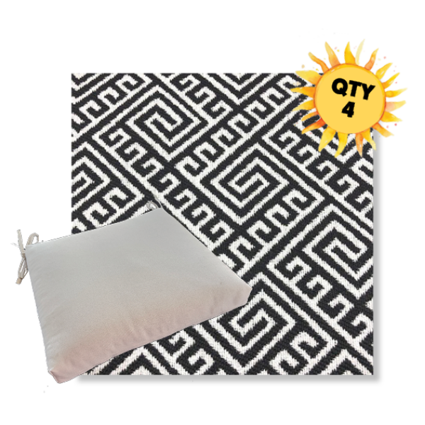 Outdoor Dining Chair Cushion Universal Sizes - Revolution Performance Fabrics | Qty 4