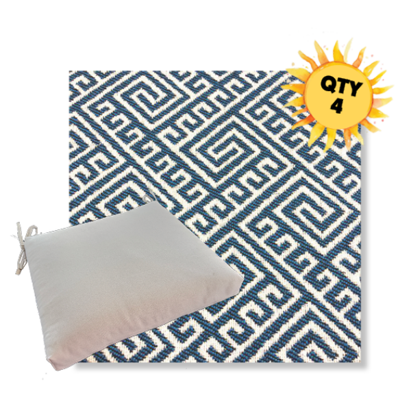 Outdoor Dining Chair Cushion Universal Sizes - Revolution Performance Fabrics | Qty 4