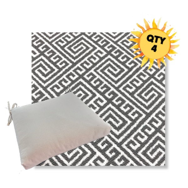 Outdoor Dining Chair Cushion Universal Sizes - Revolution Performance Fabrics | Qty 4