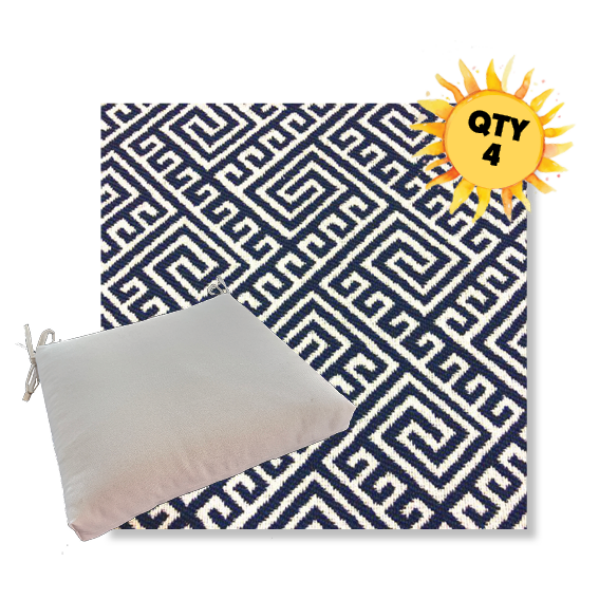 Outdoor Dining Chair Cushion Universal Sizes - Revolution Performance Fabrics | Qty 4