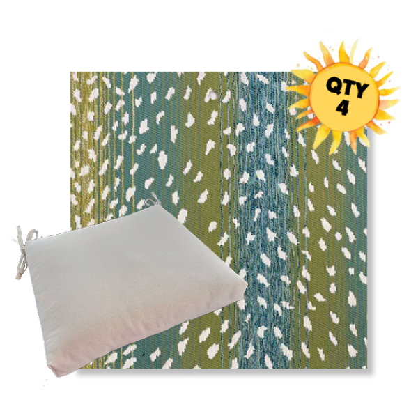 Outdoor Dining Chair Cushion Universal Sizes - Revolution Performance Fabrics | Qty 4