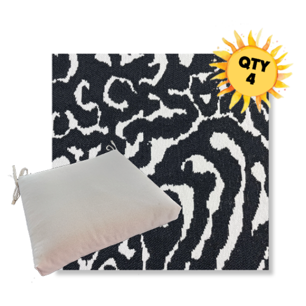 Outdoor Dining Chair Cushion Universal Sizes - Revolution Performance Fabrics | Qty 4