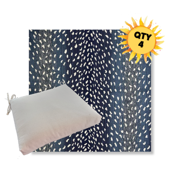 Outdoor Dining Chair Cushion Universal Sizes - Revolution Performance Fabrics | Qty 4