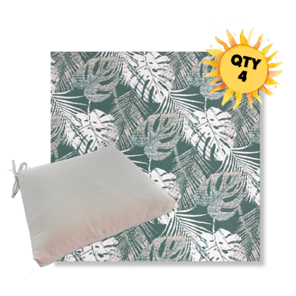 Outdoor Dining Chair Cushion Universal Sizes - Revolution Performance Fabrics | Qty 4