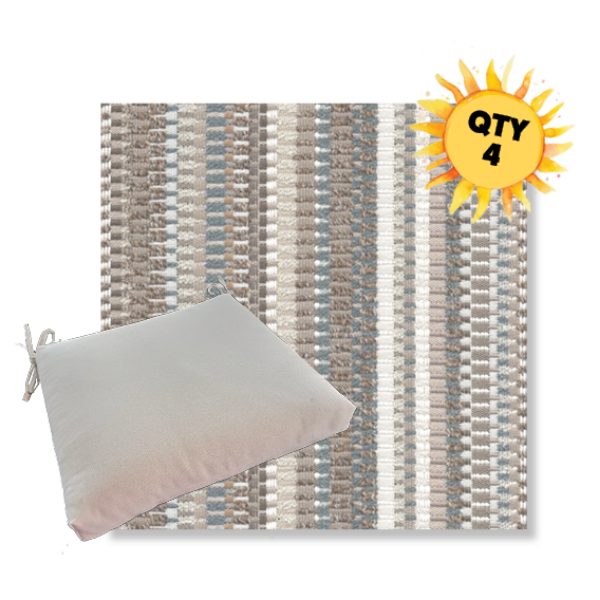 Outdoor Dining Chair Cushion Universal Sizes - Revolution Performance Fabrics | Qty 4