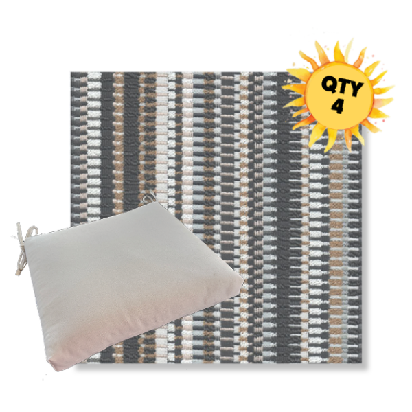 Outdoor Dining Chair Cushion Universal Sizes - Revolution Performance Fabrics | Qty 4