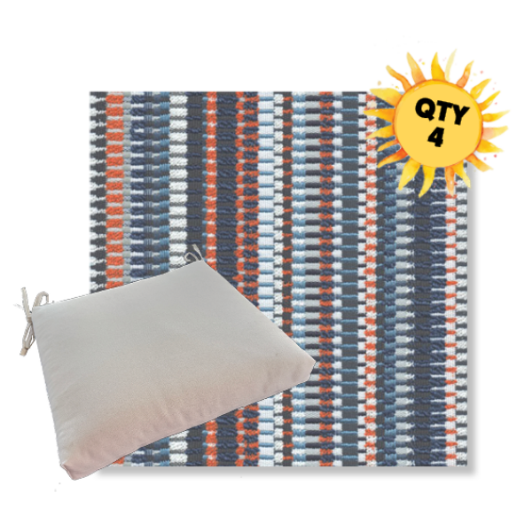 Outdoor Dining Chair Cushion Universal Sizes - Revolution Performance Fabrics | Qty 4