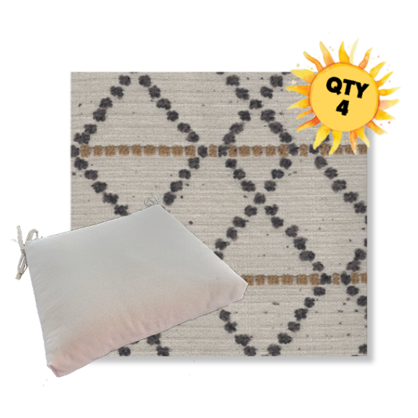 Outdoor Dining Chair Cushion Universal Sizes - Revolution Performance Fabrics | Qty 4