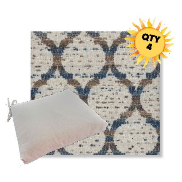 Outdoor Dining Chair Cushion Universal Sizes - Revolution Performance Fabrics | Qty 4