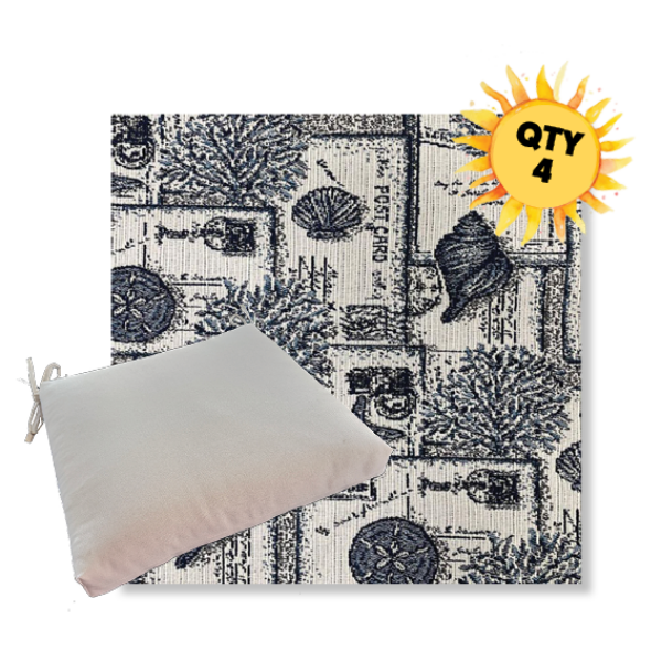 Outdoor Dining Chair Cushion Universal Sizes - Revolution Performance Fabrics | Qty 4