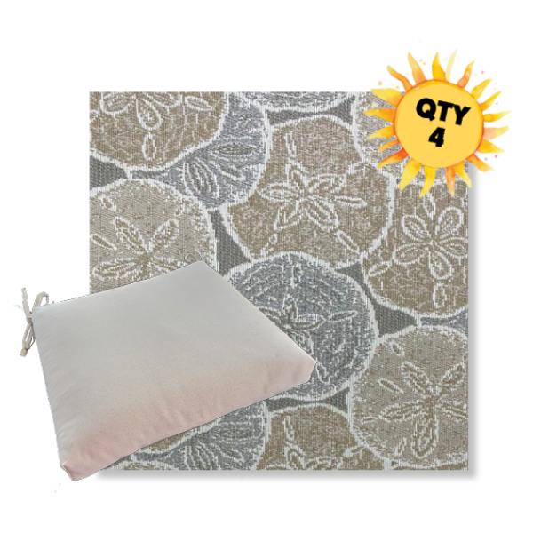 Outdoor Dining Chair Cushion Universal Sizes - Revolution Performance Fabrics | Qty 4