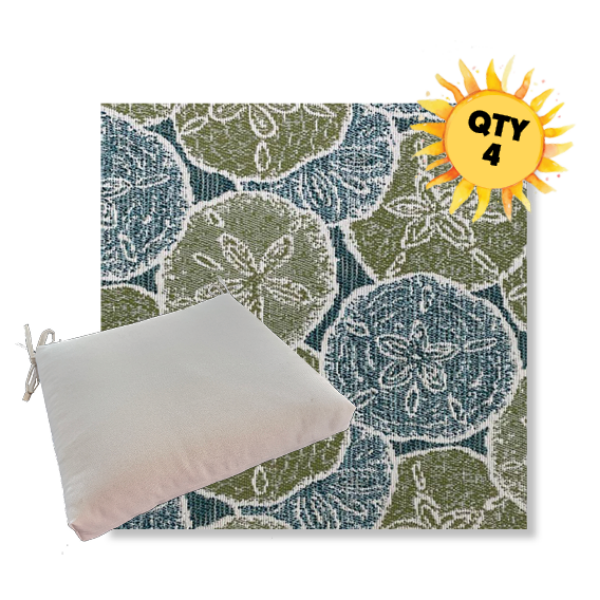 Outdoor Dining Chair Cushion Universal Sizes - Revolution Performance Fabrics | Qty 4