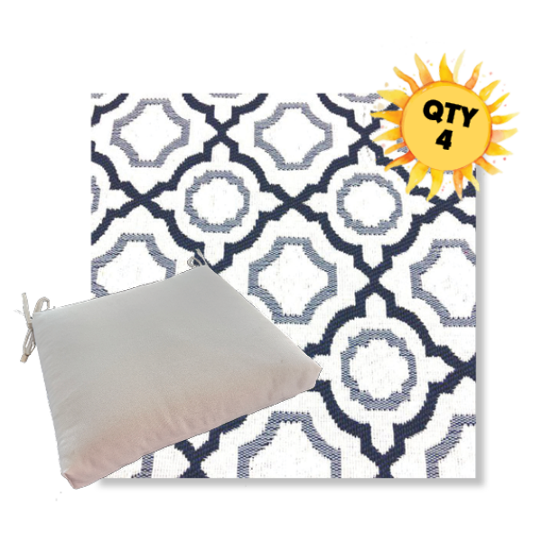 Outdoor Dining Chair Cushion Universal Sizes - Revolution Performance Fabrics | Qty 4