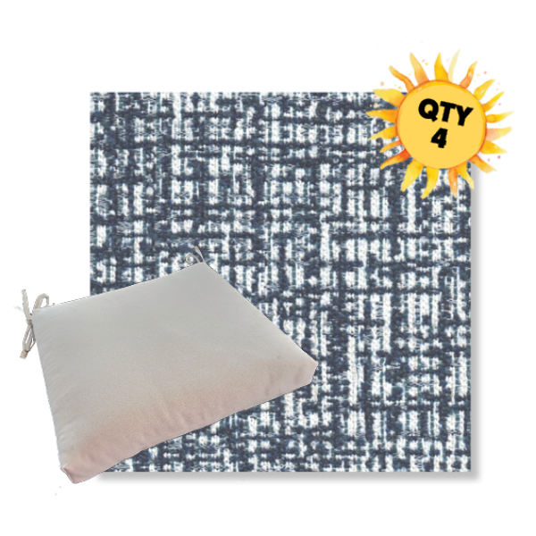 Outdoor Dining Chair Cushion Universal Sizes - Revolution Performance Fabrics | Qty 4