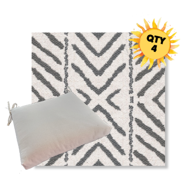 Outdoor Dining Chair Cushion Universal Sizes - Revolution Performance Fabrics | Qty 4