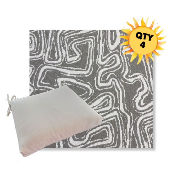 Outdoor Dining Chair Cushion Universal Sizes - Revolution Performance Fabrics | Qty 4