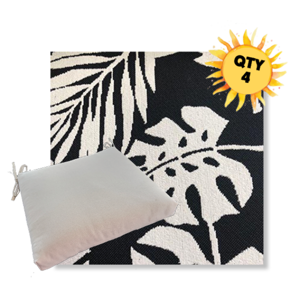 Outdoor Dining Chair Cushion Universal Sizes - Revolution Performance Fabrics | Qty 4