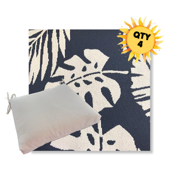 Outdoor Dining Chair Cushion Universal Sizes - Revolution Performance Fabrics | Qty 4