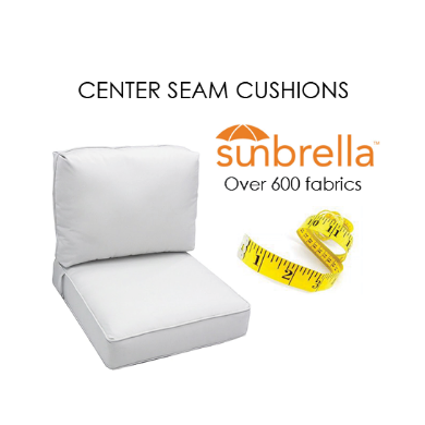 Picture for category Deep Seating Center Seam Cushions Sunbrella Fabrics