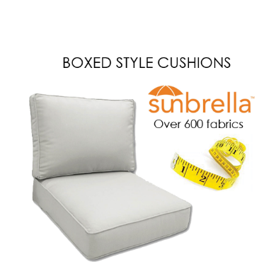 Picture for category Deep Seating Boxed Seat & Back Cushions Sunbrella Custom Cushions
