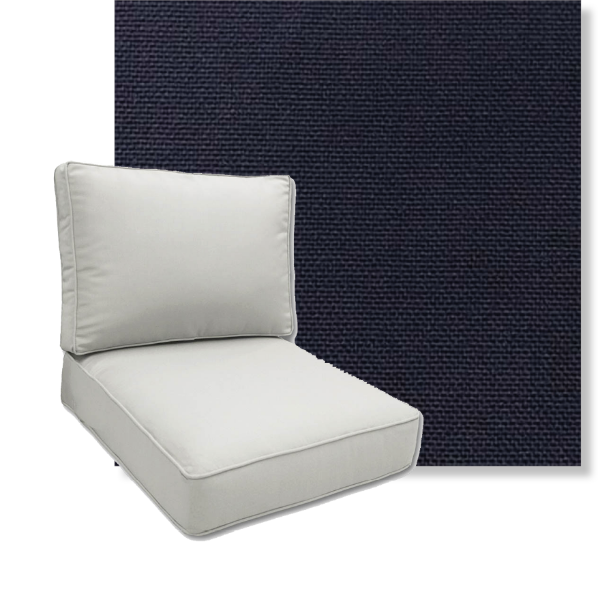 Brightside Cobalt by Revolution Performance Fabrics Deep Seating Patio Chair Cushions