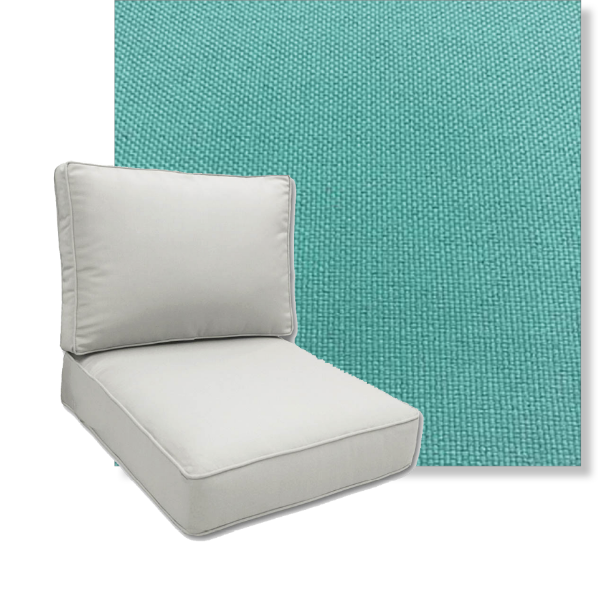 Brightside Seaglass by Revolution Performance Fabrics Deep Seating Patio Chair Cushions