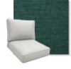 Loveboat Jade by Revolution Performance Fabrics Deep Seating Patio Chair Cushions