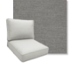 Loveboat Nickel by Revolution Performance Fabrics Deep Seating Patio Chair Cushions