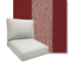 Nantucket Red by Revolution Performance Fabrics Deep Seating Patio Chair Cushions