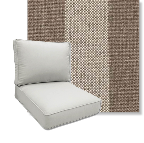 Nantucket Wheat by Revolution Performance Fabrics Deep Seating Patio Chair Cushions