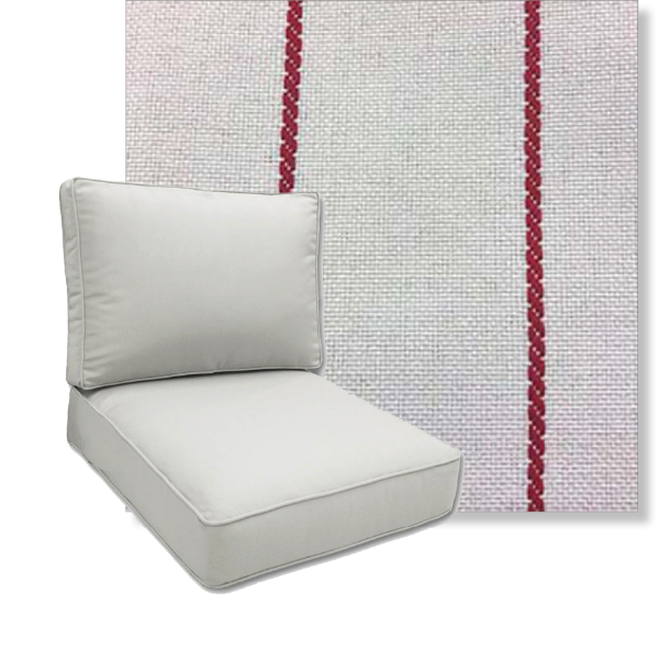 Pencil Poppy by Revolution Performance Fabrics Deep Seating Patio Chair Cushions