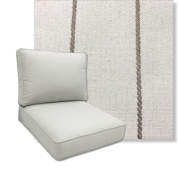 Pencil Rope by Revolution Performance Fabrics Deep Seating Patio Chair Cushions