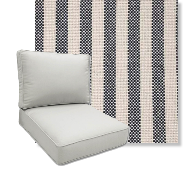 Sailboat Sail by Revolution Performance Fabrics Deep Seating Patio Chair Cushions