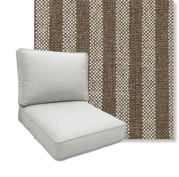 Sailboat Wheat by Revolution Performance Fabrics Deep Seating Patio Chair Cushions