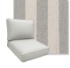 Seaport Gray by Revolution Performance Fabrics Deep Seating Patio Chair Cushions