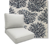 Coral Bay Dark Navy by Revolution Performance Fabrics Deep Seating Patio Chair Cushions