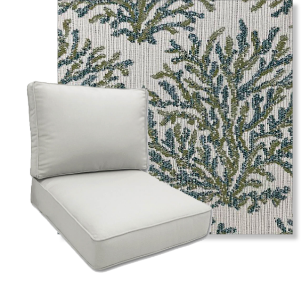 Picture of Coral Bay Grass Deep Seating Patio Cushions
