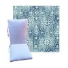 Outdura Constantine Aqua Universal Premium Patio Chair Cushion in 9 sizes. - Patio Cushions for Chairs