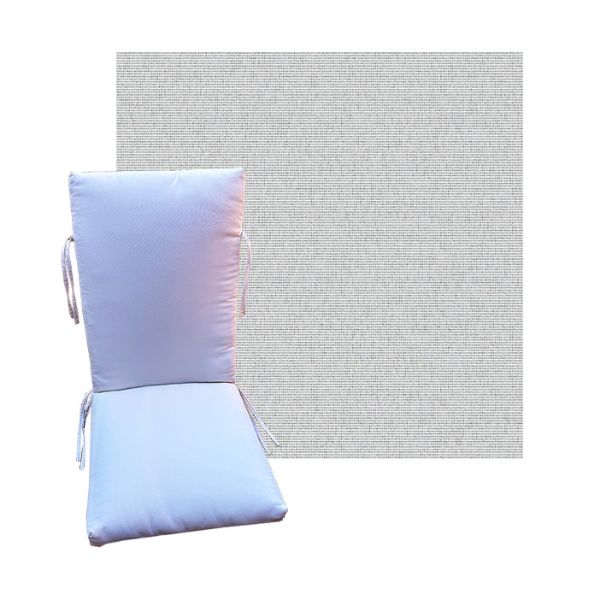 Outdura Coastline Mist Universal Premium Patio Chair Cushion in 9 sizes. - Outdura Cushions for Chairs