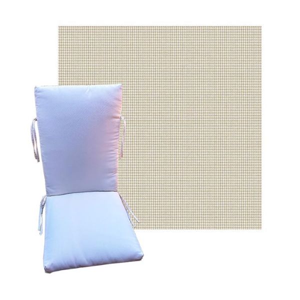 Outdura Gidget Dune Universal Premium Patio Chair Cushion in 9 sizes. - Outdura Cushions for Chairs