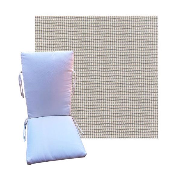 Outdura Gidget Putty Universal Premium Patio Chair Cushion in 9 sizes. - Outdura Cushions for Chairs