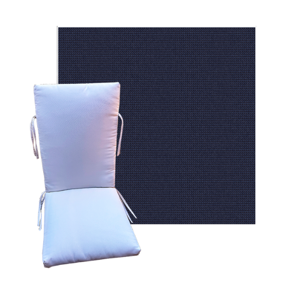 Outdura Sparkle Navy Universal Premium Patio Chair Cushion in 9 sizes. - Outdura Cushions for Chairs