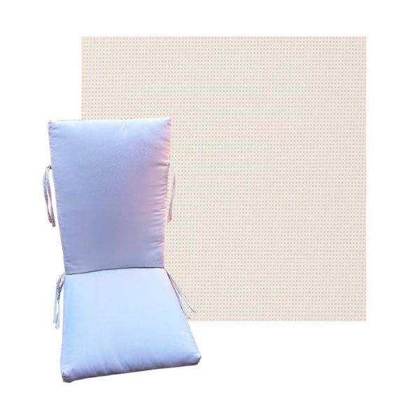 Outdura Sparkle Snow Universal Premium Patio Chair Cushion in 9 sizes. - Outdura Cushions for Chairs